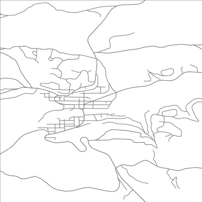 ROAD MAP OF NEDERLAND, COLORADO BY MAPBAKES