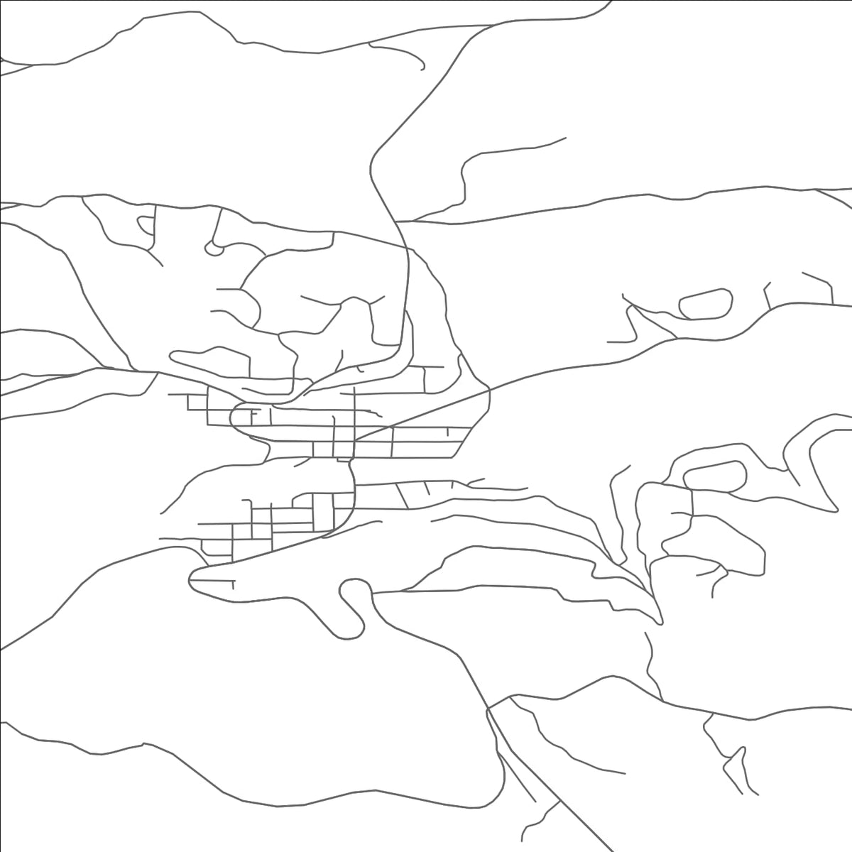 ROAD MAP OF OAKLAND, SOUTH CAROLINA BY MAPBAKES