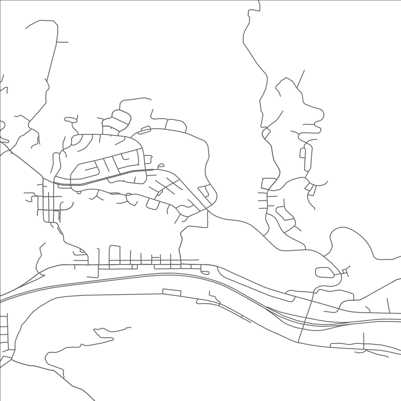 ROAD MAP OF NEW CASTLE, COLORADO BY MAPBAKES