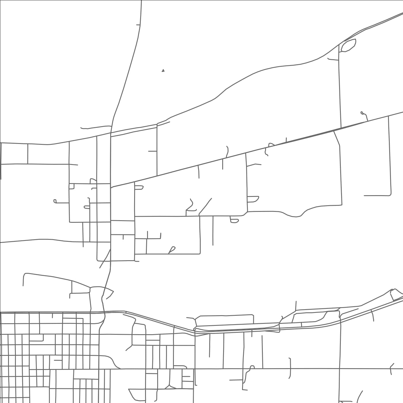 ROAD MAP OF NORTH LA JUNTA, COLORADO BY MAPBAKES