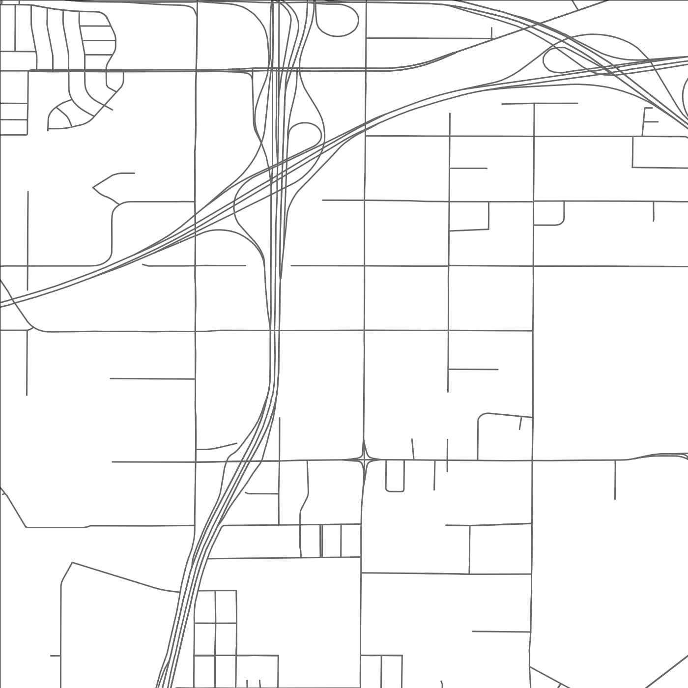 ROAD MAP OF NORTH WASHINGTON, COLORADO BY MAPBAKES