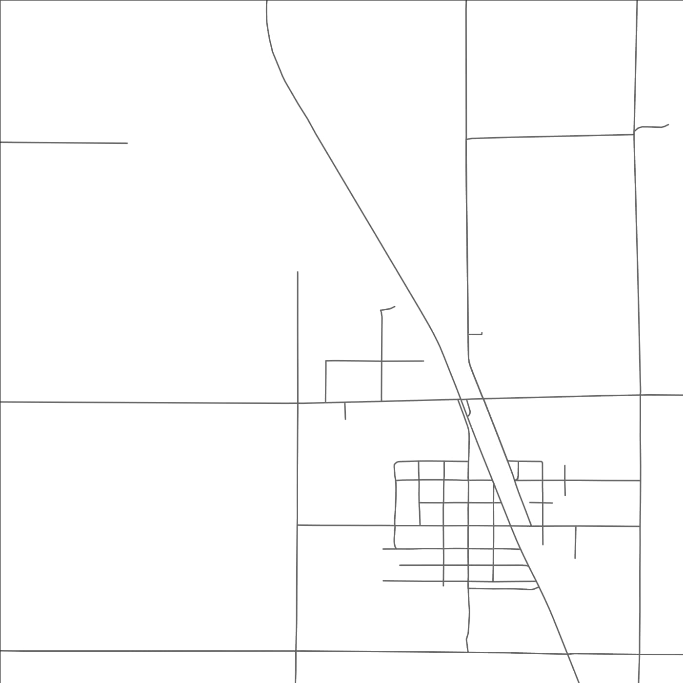 ROAD MAP OF NUNN, COLORADO BY MAPBAKES