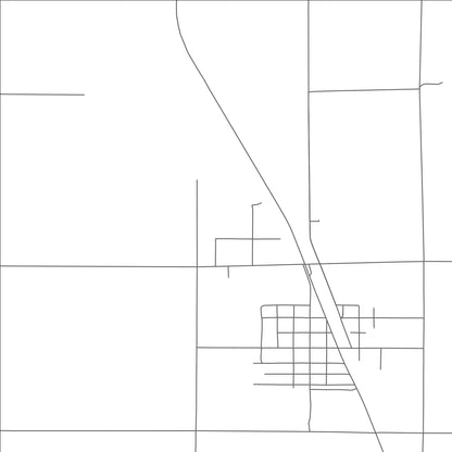 ROAD MAP OF NUNN, COLORADO BY MAPBAKES