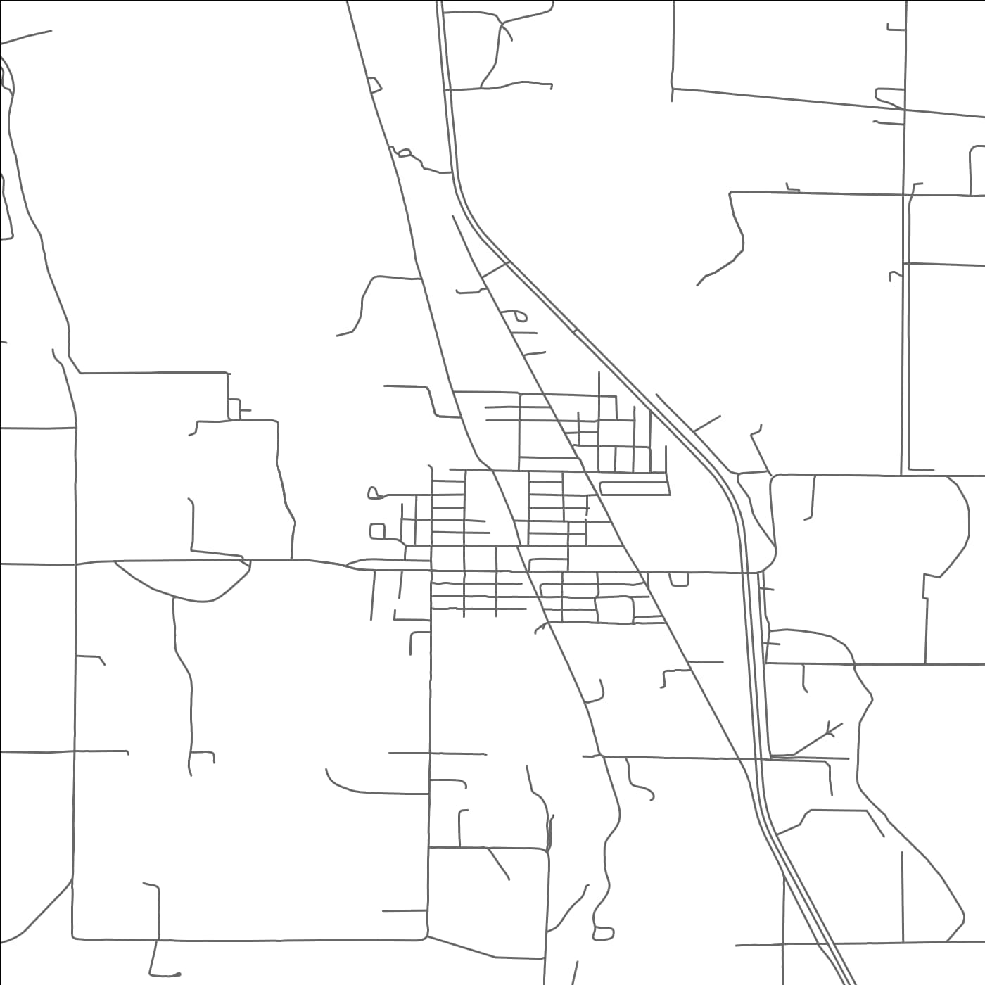 ROAD MAP OF OLATHE, COLORADO BY MAPBAKES