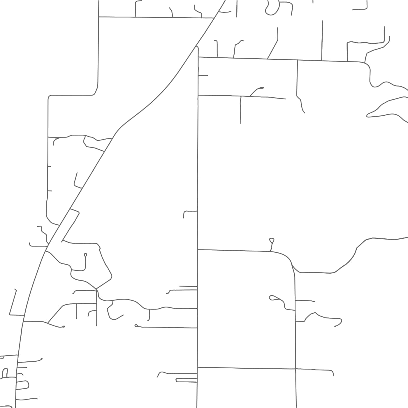 ROAD MAP OF ORCHARD CITY, COLORADO BY MAPBAKES