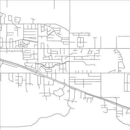 ROAD MAP OF ORCHARD MESA, COLORADO BY MAPBAKES