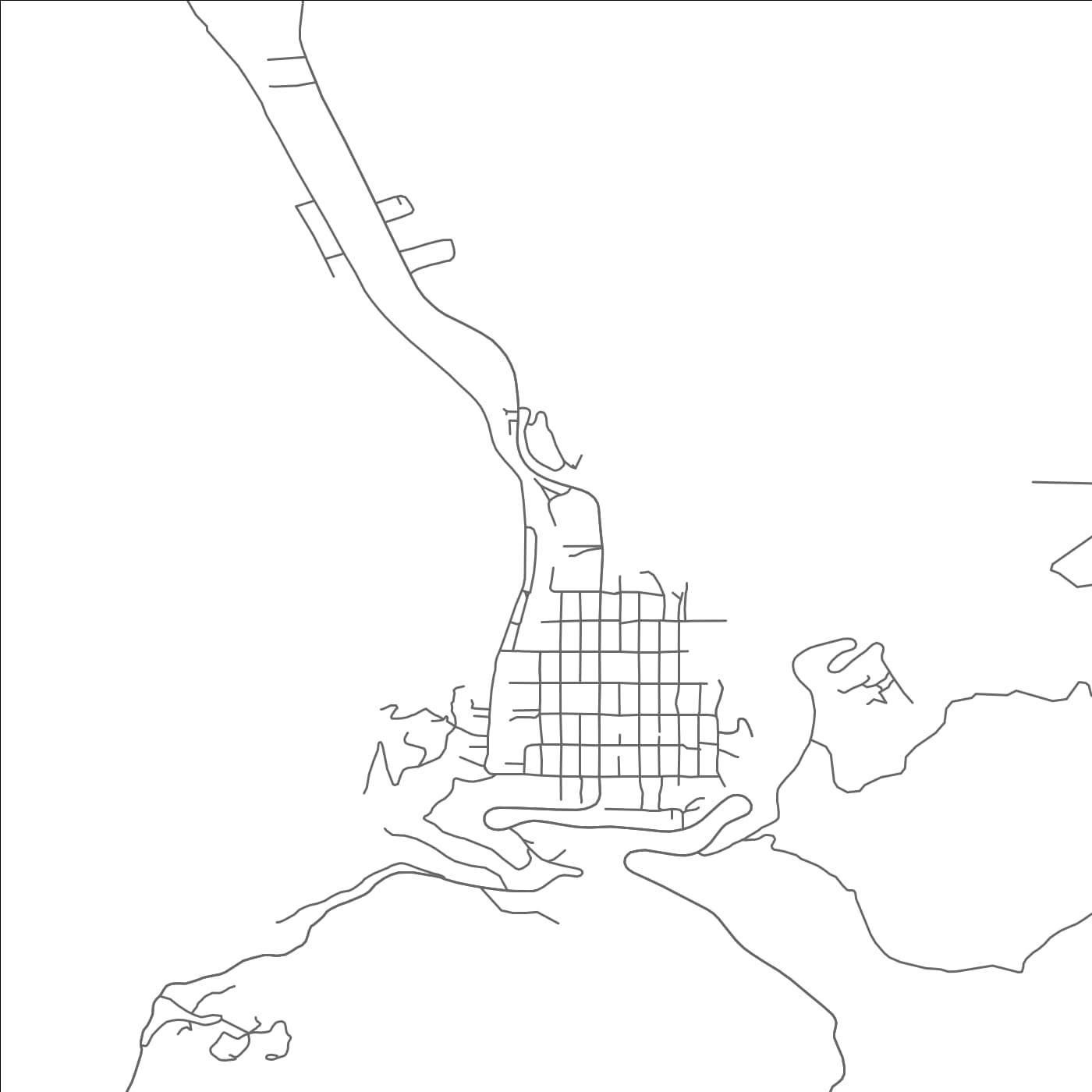 ROAD MAP OF OURAY, COLORADO BY MAPBAKES