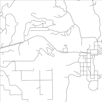 ROAD MAP OF PAGOSA SPRINGS, COLORADO BY MAPBAKES