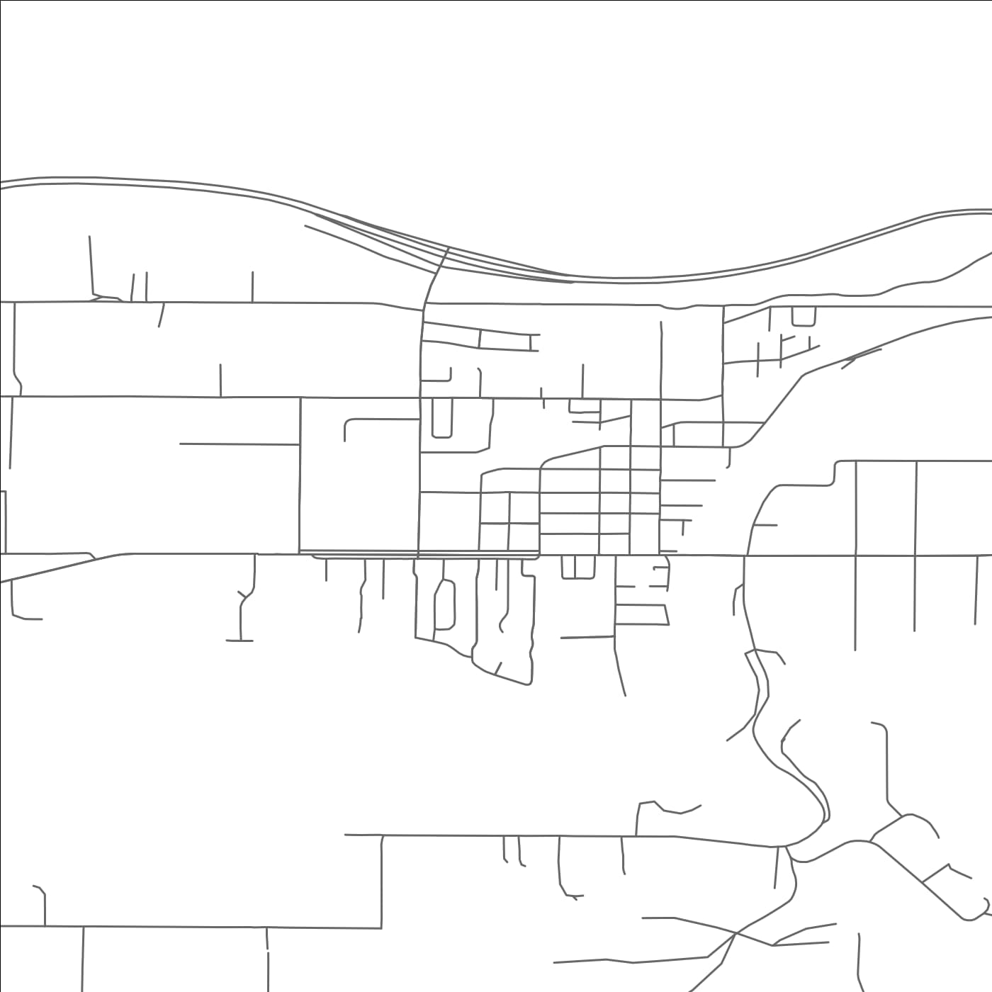 ROAD MAP OF PALISADE, COLORADO BY MAPBAKES