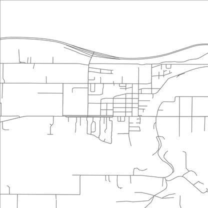 ROAD MAP OF PALISADE, COLORADO BY MAPBAKES