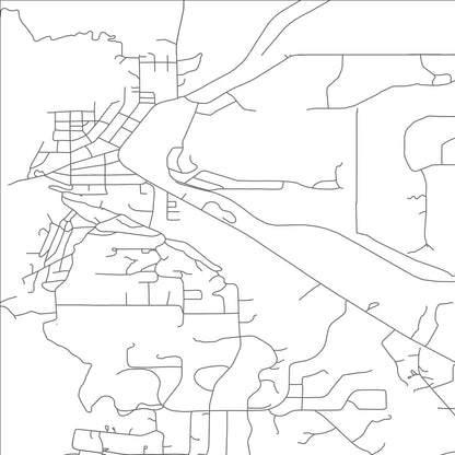 ROAD MAP OF PALMER LAKE, COLORADO BY MAPBAKES