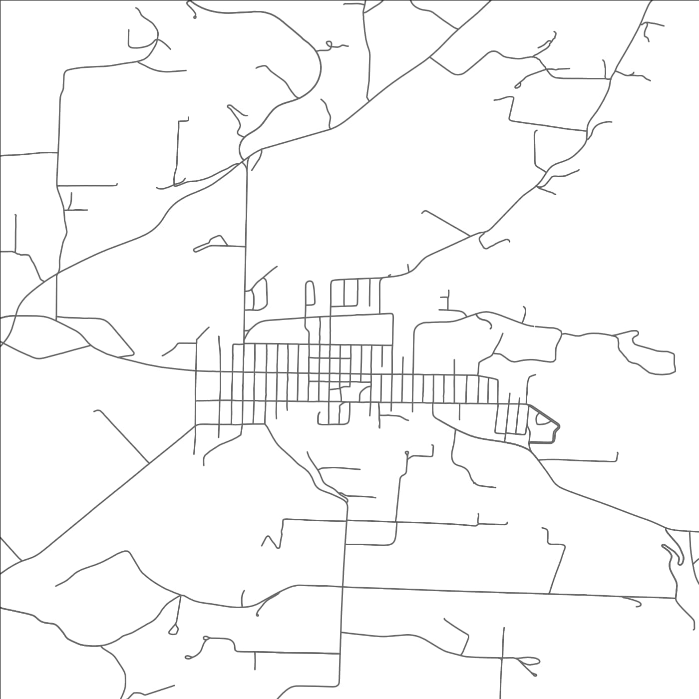 ROAD MAP OF PAONIA, COLORADO BY MAPBAKES