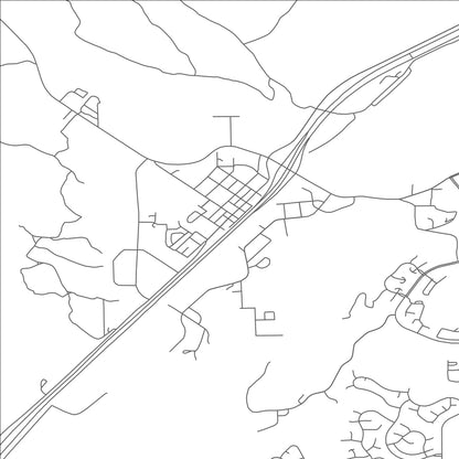 ROAD MAP OF PARACHUTE, COLORADO BY MAPBAKES