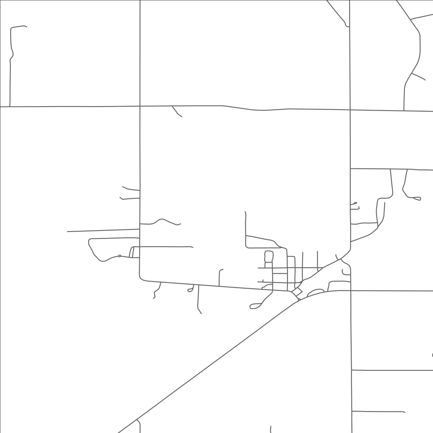 ROAD MAP OF PEYTON, COLORADO BY MAPBAKES