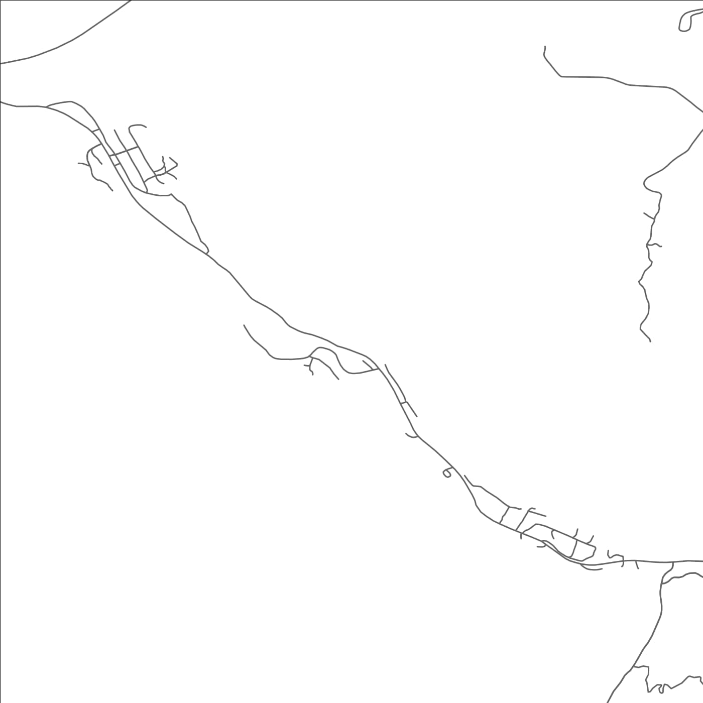 ROAD MAP OF PLACERVILLE, COLORADO BY MAPBAKES