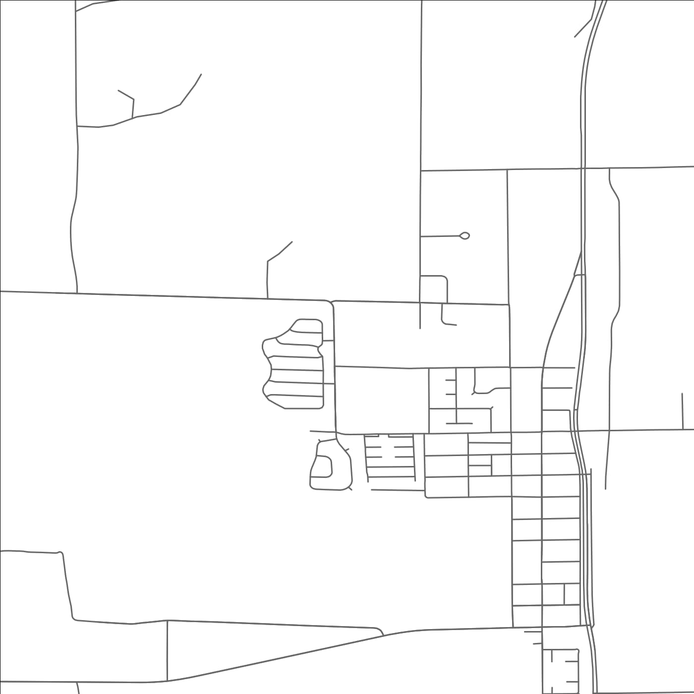 ROAD MAP OF PLATTEVILLE, COLORADO BY MAPBAKES