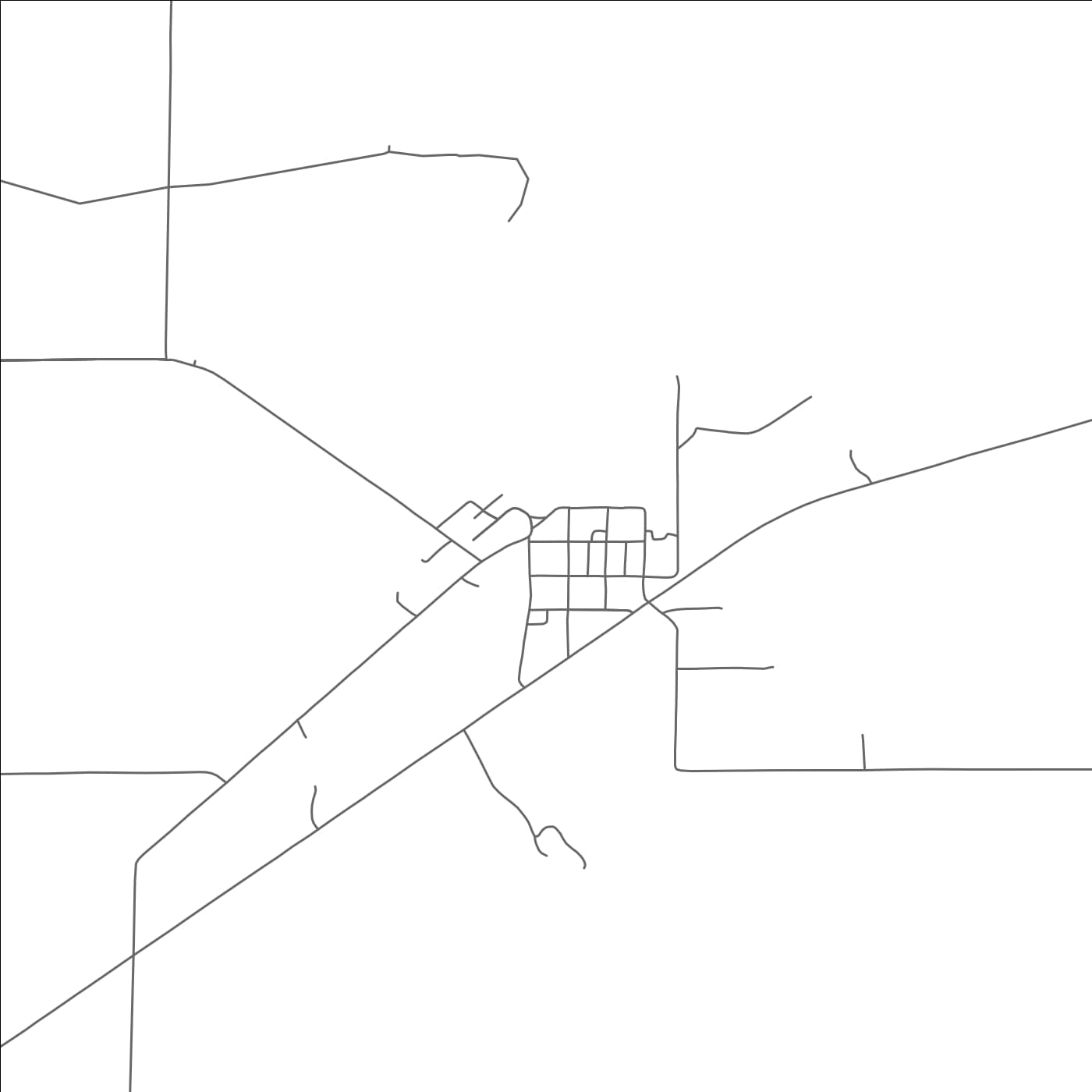 ROAD MAP OF RAMAH, COLORADO BY MAPBAKES