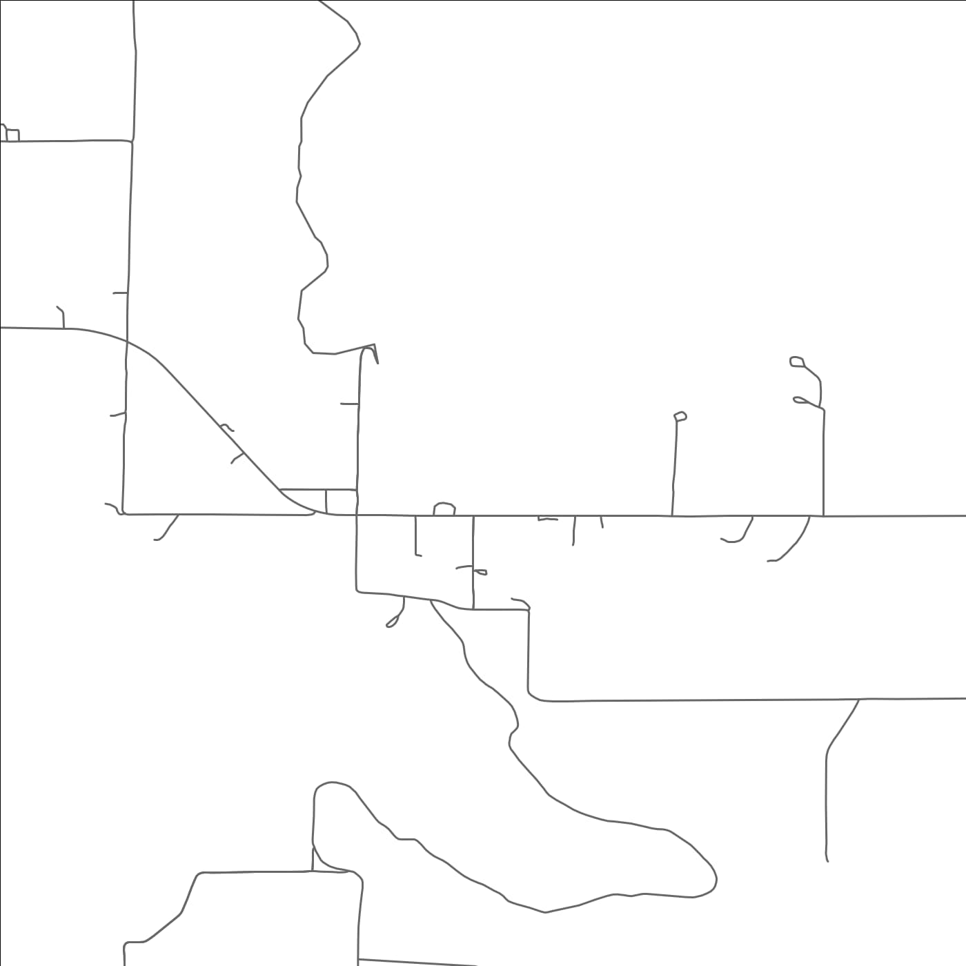 ROAD MAP OF REDVALE, COLORADO BY MAPBAKES