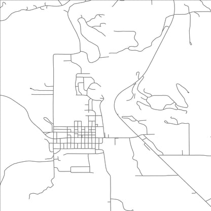 ROAD MAP OF RIDGWAY, COLORADO BY MAPBAKES