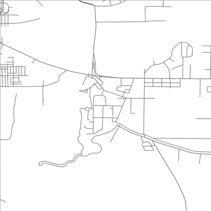 ROAD MAP OF SALT CREEK, COLORADO BY MAPBAKES