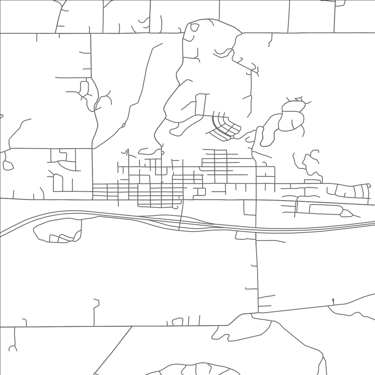 ROAD MAP OF SILT, COLORADO BY MAPBAKES