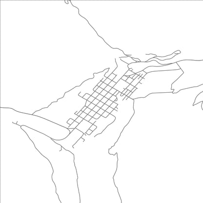 ROAD MAP OF SILVERTON, COLORADO BY MAPBAKES