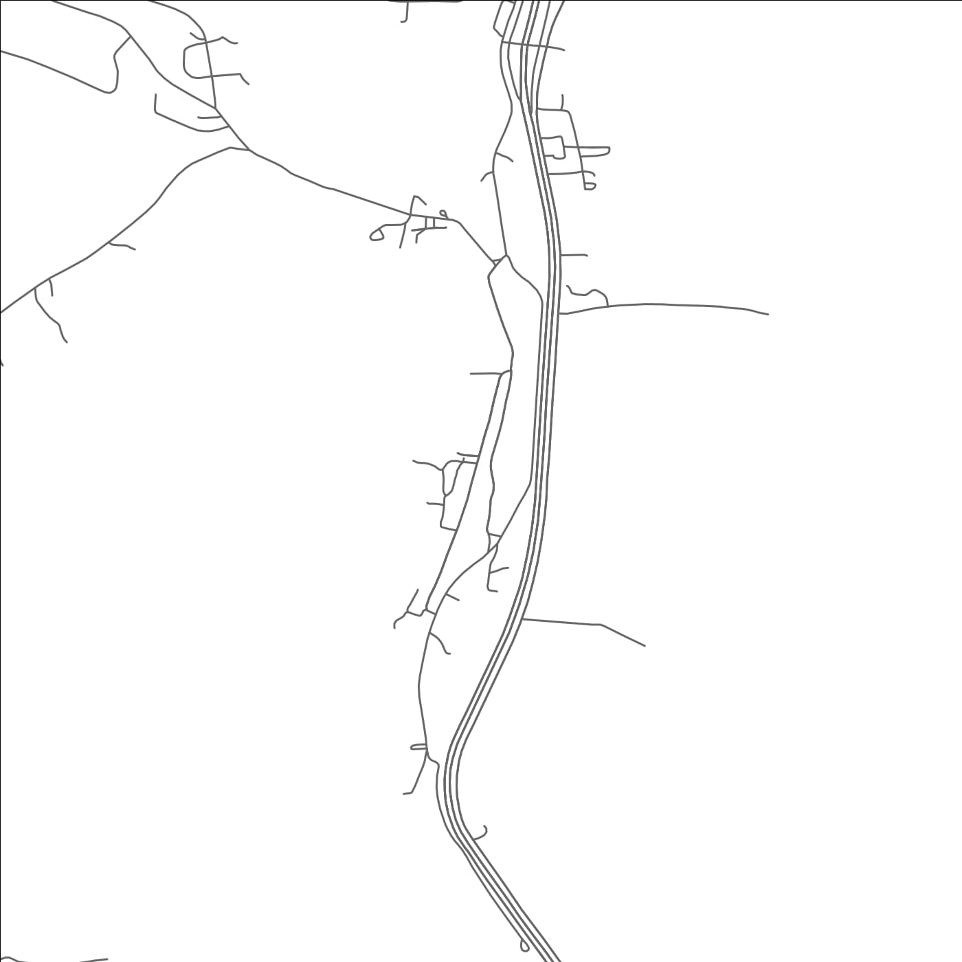 ROAD MAP OF STARKVILLE, COLORADO BY MAPBAKES