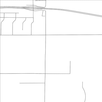 ROAD MAP OF STRASBURG, COLORADO BY MAPBAKES