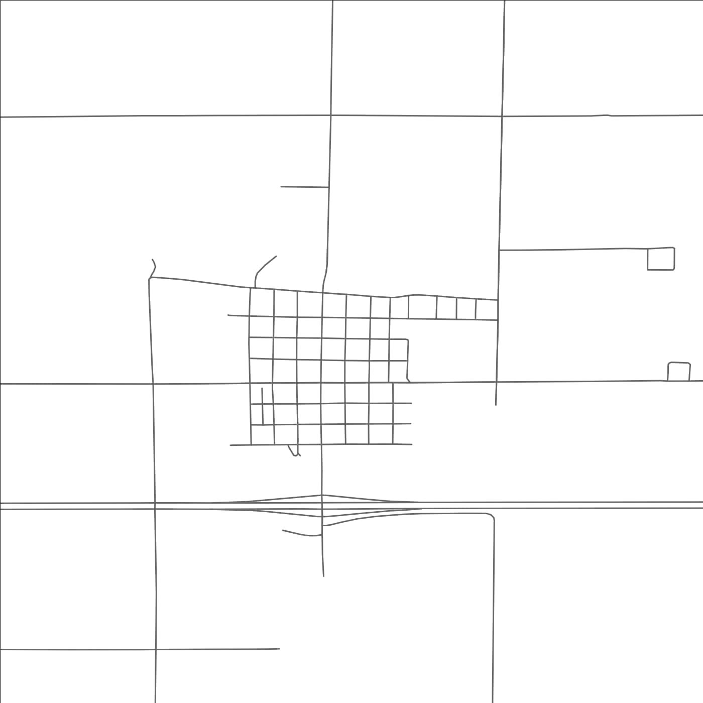 ROAD MAP OF STRATTON, COLORADO BY MAPBAKES