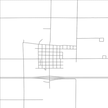 ROAD MAP OF STRATTON, COLORADO BY MAPBAKES