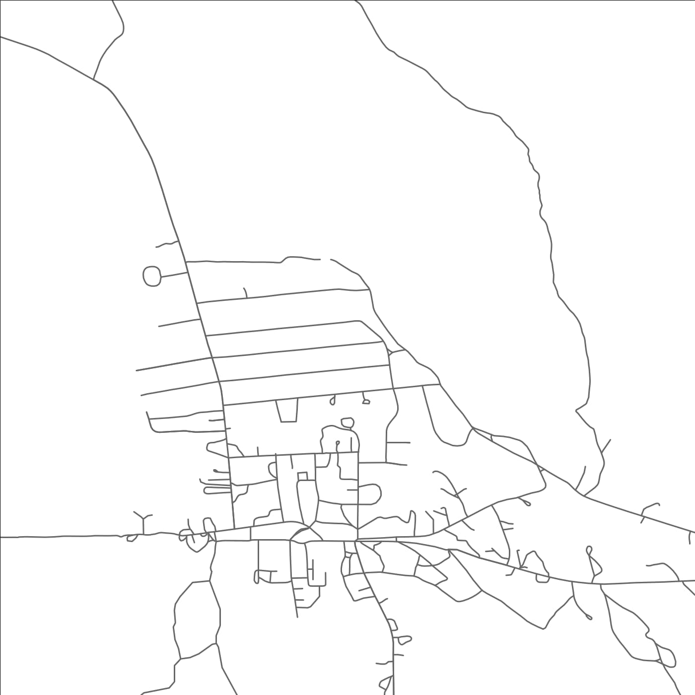 ROAD MAP OF TOWAOC, COLORADO BY MAPBAKES