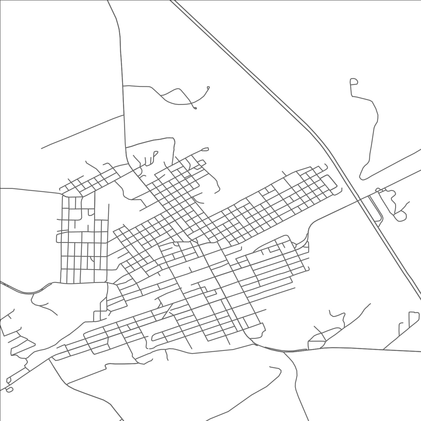 ROAD MAP OF WALSENBURG, COLORADO BY MAPBAKES