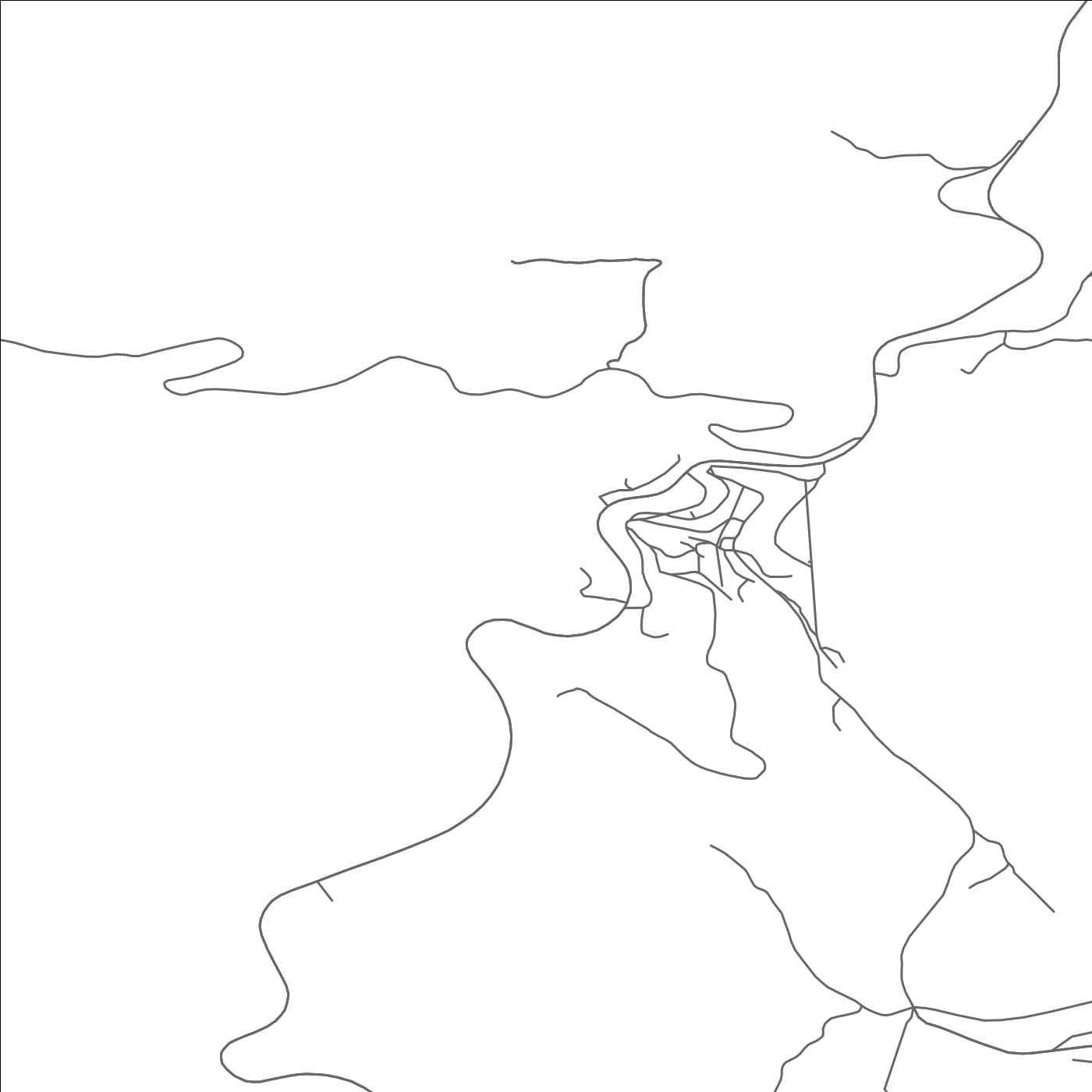 ROAD MAP OF WARD, COLORADO BY MAPBAKES