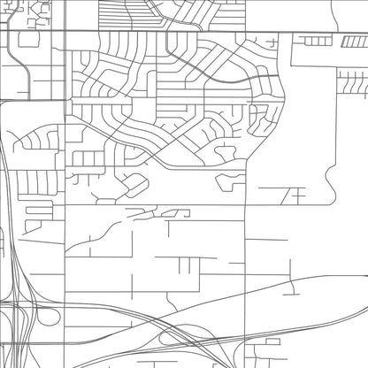 ROAD MAP OF WELBY, COLORADO BY MAPBAKES