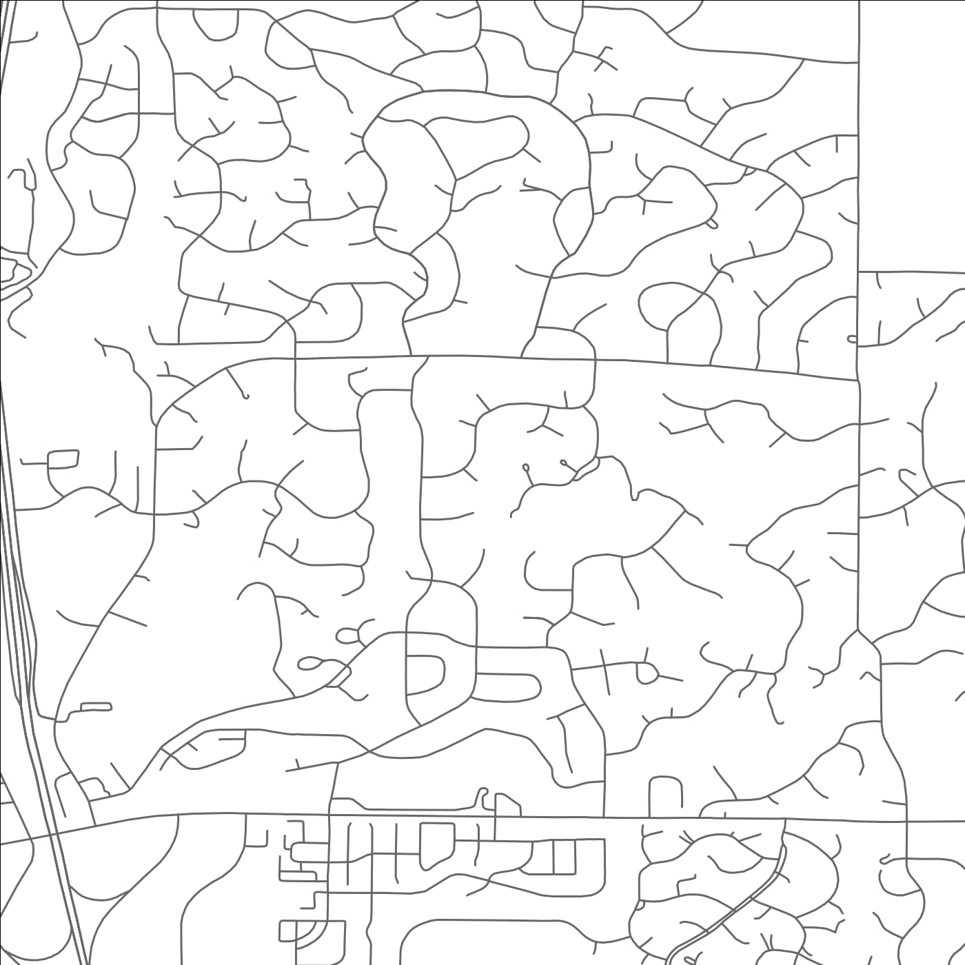 ROAD MAP OF WOODMOOR, COLORADO BY MAPBAKES