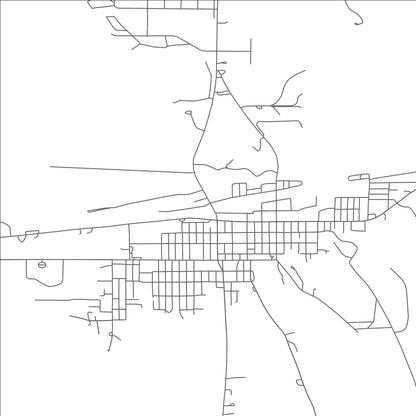 ROAD MAP OF WRAY, COLORADO BY MAPBAKES