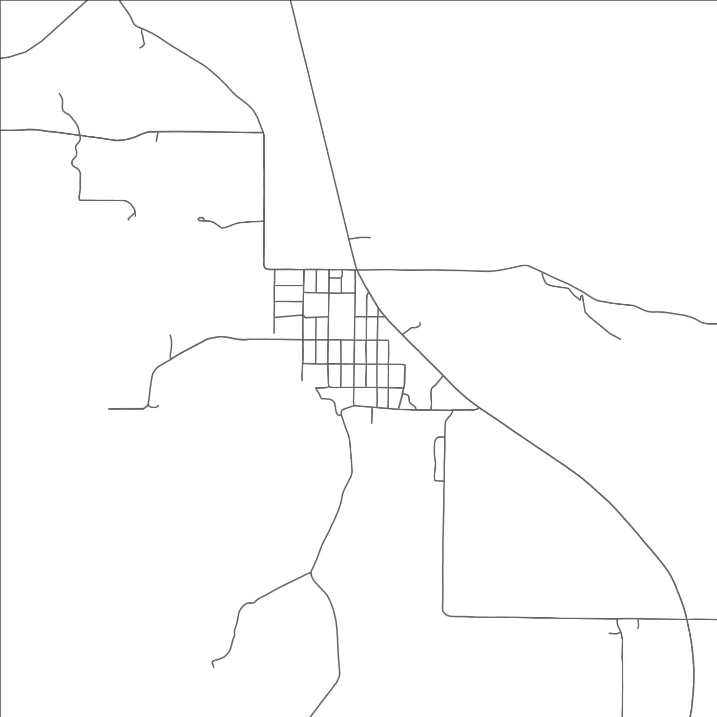 ROAD MAP OF YAMPA, COLORADO BY MAPBAKES