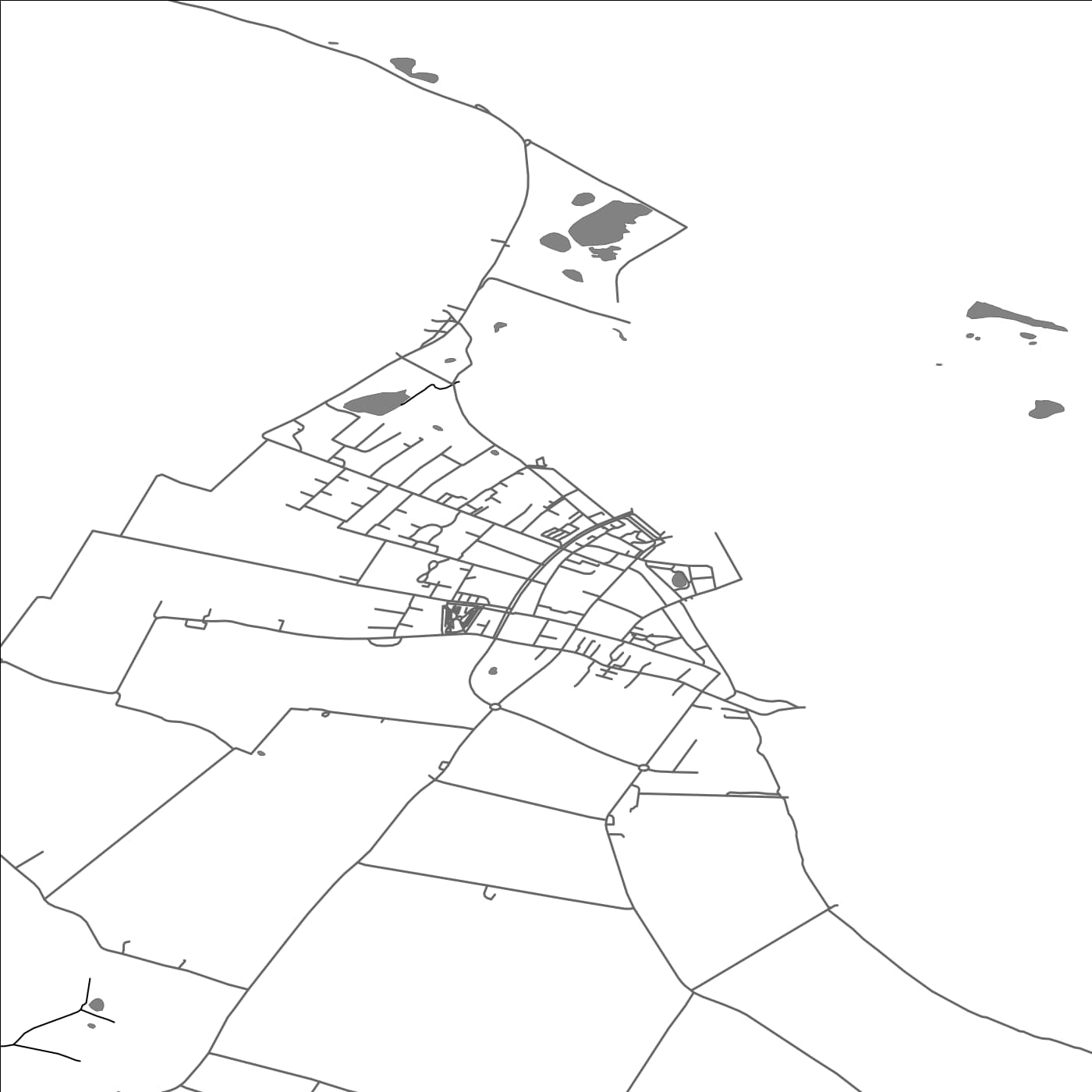 ROAD MAP OF ÆRØSKØBING, DENMARK BY MAPBAKES