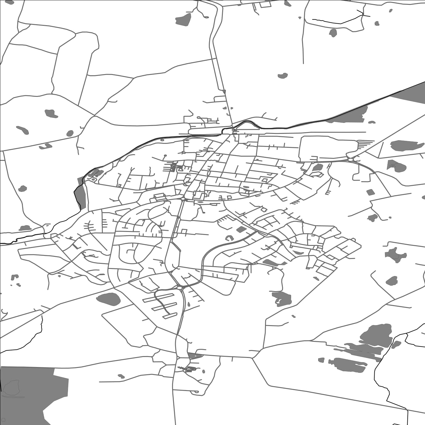 ROAD MAP OF ÅRUP, DENMARK BY MAPBAKES