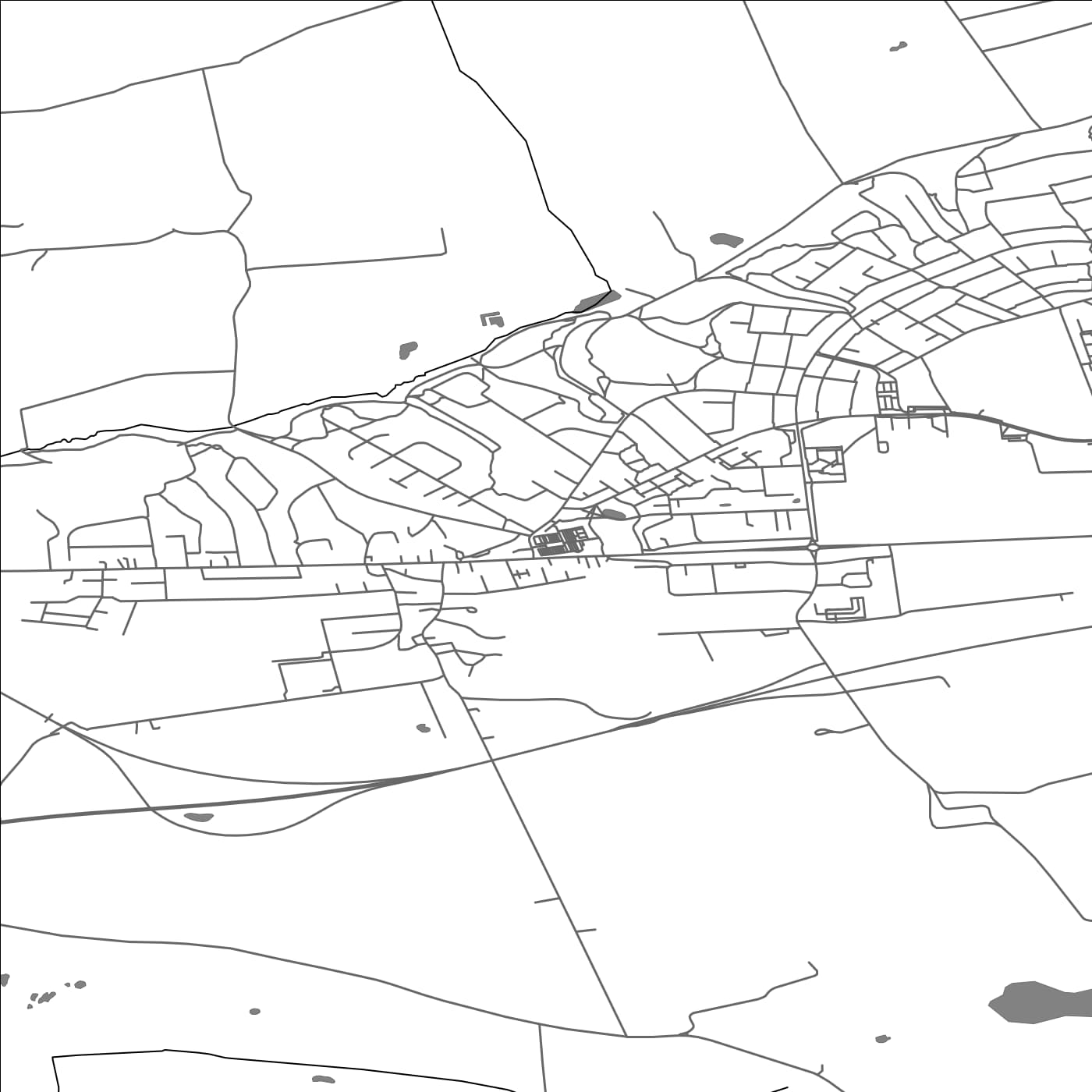 ROAD MAP OF ASSENTOFT, DENMARK BY MAPBAKES