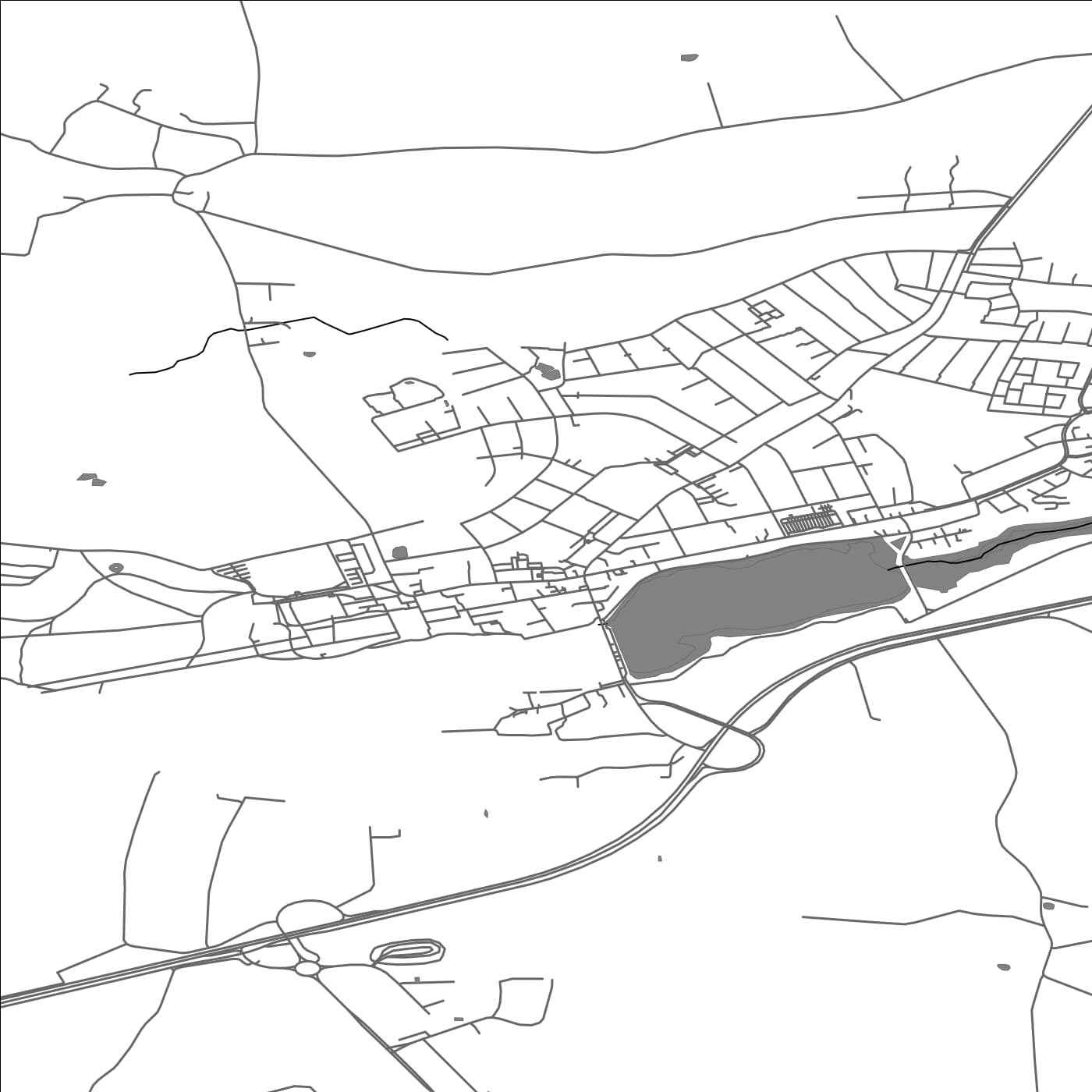 ROAD MAP OF AUGUSTENBORG, DENMARK BY MAPBAKES