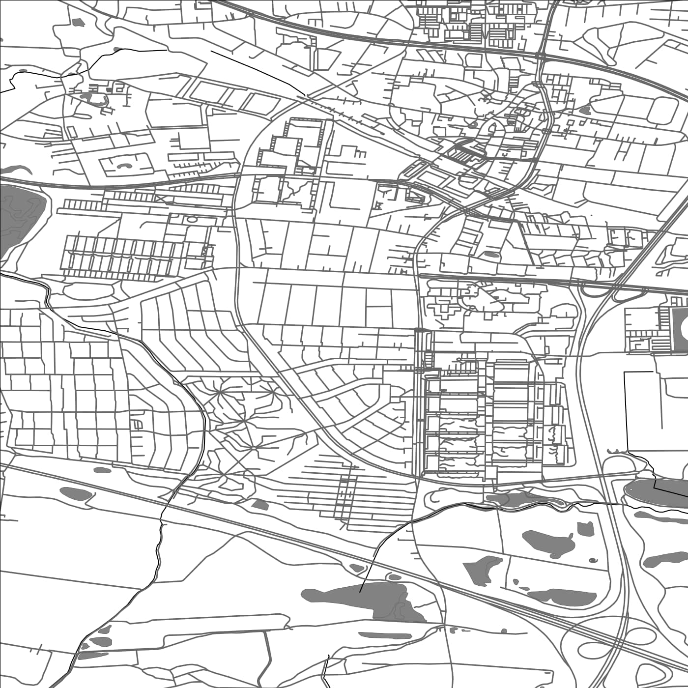 ROAD MAP OF BALLERUP, DENMARK BY MAPBAKES