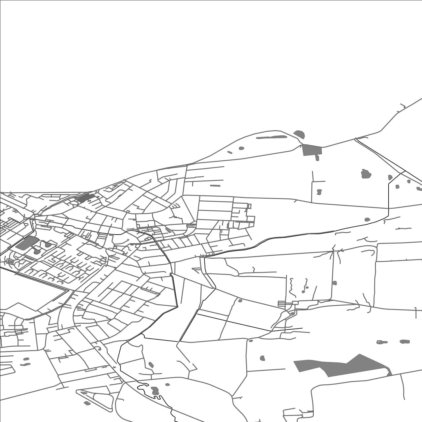 ROAD MAP OF BOGENSE, DENMARK BY MAPBAKES