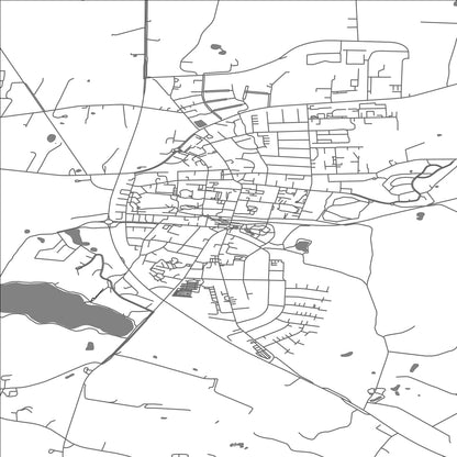 ROAD MAP OF BRÆDSTRUP, DENMARK BY MAPBAKES