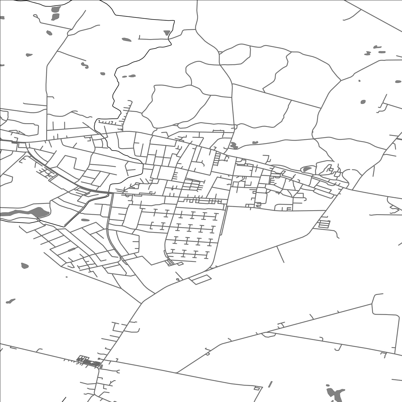 ROAD MAP OF DIANALUND, DENMARK BY MAPBAKES