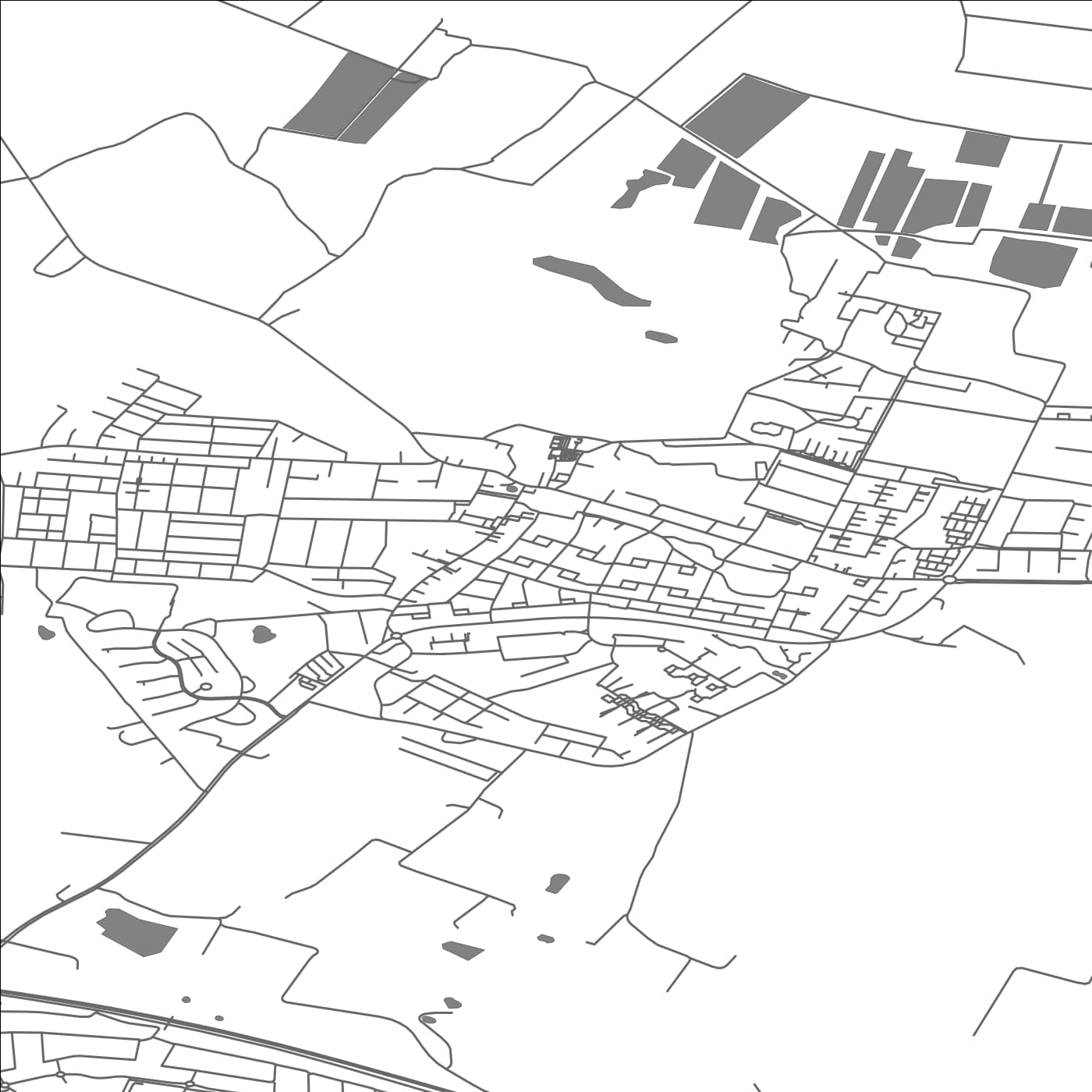 ROAD MAP OF FENSMARK, DENMARK BY MAPBAKES