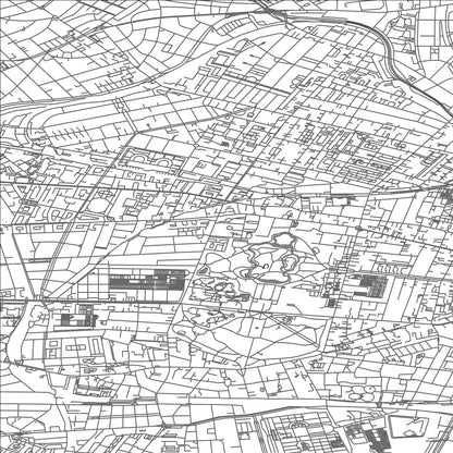 ROAD MAP OF FREDERIKSBERG, DENMARK BY MAPBAKES