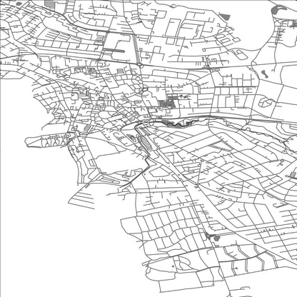 ROAD MAP OF FREDERIKSSUND, DENMARK BY MAPBAKES