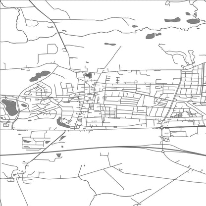 ROAD MAP OF GALTEN, DENMARK BY MAPBAKES