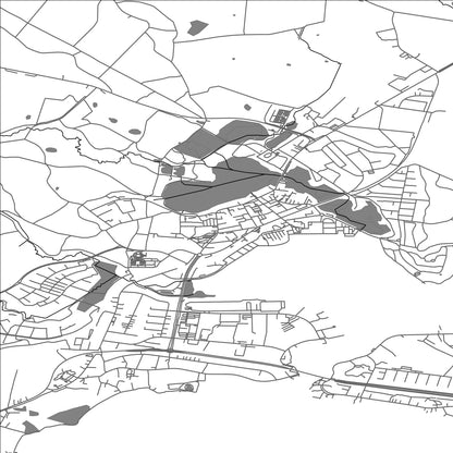 ROAD MAP OF GRÅSTEN, DENMARK BY MAPBAKES